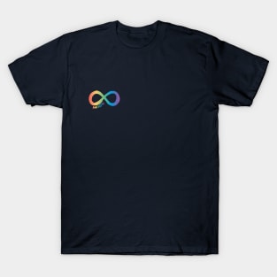 Autistic infinity symbol - rainbow T-Shirt